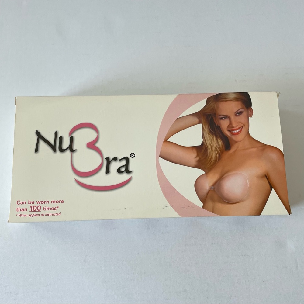 NuBra Adhesive Silicon Bra B Cup Nude Strapless Backless New in Box